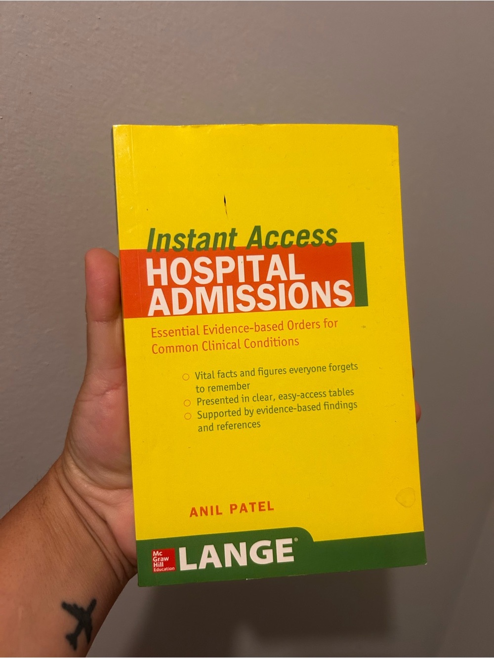 Lange Instant Access Hospital Admissions : Essential Evidence-Based Orders